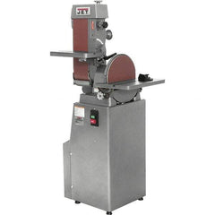 Jet - 48 Inch Long x 6 Inch Wide Belt, 12 Inch Diameter, Horizontal and Vertical Combination Sanding Machine - 2,850 Ft./min Belt Speed, 1-1/2 HP, Three Phase - Benchmark Tooling