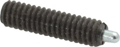 Vlier - 8-32, 5/8" Thread Length, 3/32" Plunger Projection, Steel Threaded Spring Plunger - Benchmark Tooling