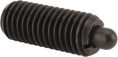 Vlier - 5/8-11, 1-1/2" Thread Length, 5/16" Plunger Projection, Steel Threaded Spring Plunger - 0.308 - 0.31" Max Plunger Diam, 1-1/2" Plunger Length, 10.5 Lb Init End Force, 25.5 Lb Final End Force - Benchmark Tooling