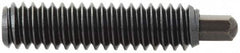 Vlier - 1-8, 2-13/32" Thread Length, 1/2" Plunger Projection, Steel Threaded Spring Plunger - 1/2 (Hex)" Max Plunger Diam, 2-13/32" Plunger Length, 16 Lb Init End Force, 68 Lb Final End Force, 1/2" Hex - Benchmark Tooling