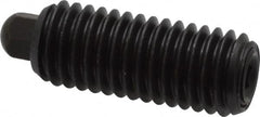 Vlier - 1/2-13, 1-1/4" Thread Length, 1/4" Plunger Projection, Steel Threaded Spring Plunger - 1/4 (Hex)" Max Plunger Diam, 1-1/4" Plunger Length, 6.6 Lb Init End Force, 17.4 Lb Final End Force, 1/4" Hex - Benchmark Tooling