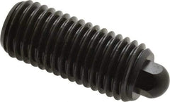 Vlier - 3/4-10, 1-3/4" Thread Length, 5/16" Plunger Projection, Steel Threaded Spring Plunger - 3/8 (Hex)" Max Plunger Diam, 1-3/4" Plunger Length, 6.7 Lb Init End Force, 37.3 Lb Final End Force, 3/8" Hex - Benchmark Tooling