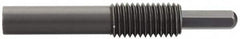 Vlier - 5/8-11, 1-1/4" Thread Length, 1" Plunger Projection, Steel Threaded Spring Plunger - 0.3100 (Hex)" Max Plunger Diam, Long, 4.37" Plunger Length, 4 Lb Init End Force, 20 Lb Final End Force, 0.31" Hex - Benchmark Tooling