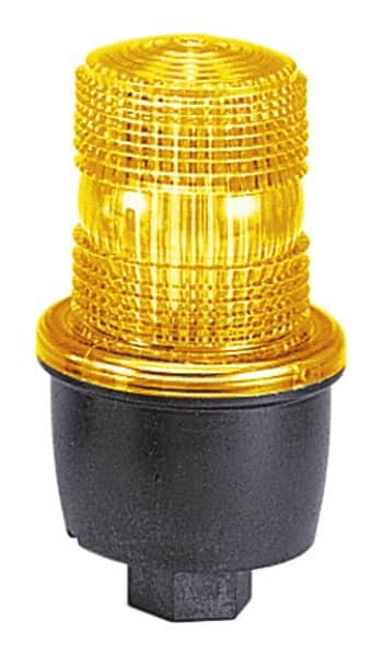 Federal Signal Corp - 12 to 48 VDC, 4X NEMA Rated, Strobe Tube, Green, Low Profile Mini Strobe Light - 65 to 95 Flashes per min, 1/2 Inch Pipe, 3-1/8 Inch Diameter, 5.7 Inch High, IP66 Ingress Rating, Pipe Mount - Benchmark Tooling