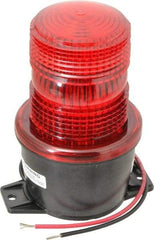 Federal Signal Corp - 12 to 48 VDC, 4X NEMA Rated, Strobe Tube, Red, Low Profile Mini Strobe Light - 65 to 95 Flashes per min, 3-1/8 Inch Diameter, 5.1 Inch High, IP66 Ingress Rating, T Mount - Benchmark Tooling