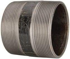 B&K Mueller - Schedule 40, 4" Diam x 4" Long Steel Black Pipe Nipple - Threaded - Benchmark Tooling