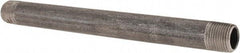 B&K Mueller - Schedule 40, 3/8" Diam x 7" Long Steel Black Pipe Nipple - Threaded - Benchmark Tooling