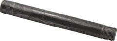 B&K Mueller - Schedule 40, 1/2" Diam x 7" Long Steel Black Pipe Nipple - Threaded - Benchmark Tooling