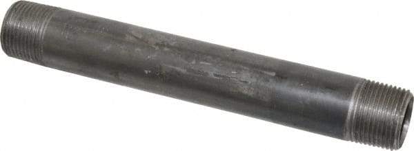 B&K Mueller - Schedule 40, 3/4" Diam x 7" Long Steel Black Pipe Nipple - Threaded - Benchmark Tooling