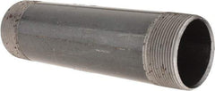 B&K Mueller - Schedule 40, 2" Diam x 8" Long Steel Black Pipe Nipple - Threaded - Benchmark Tooling