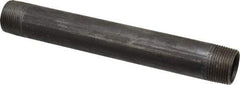 B&K Mueller - Schedule 40, 1" Diam x 9" Long Steel Black Pipe Nipple - Threaded - Benchmark Tooling