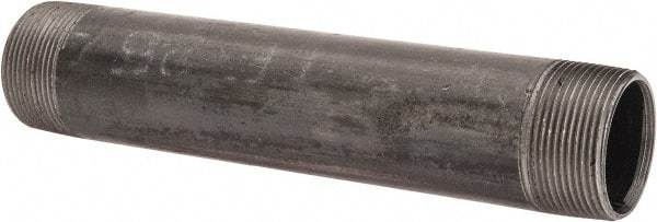 B&K Mueller - Schedule 40, 1-1/2" Diam x 9" Long Steel Black Pipe Nipple - Threaded - Benchmark Tooling