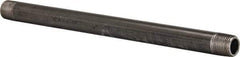 B&K Mueller - Schedule 40, 1/2" Diam x 11" Long Steel Black Pipe Nipple - Threaded - Benchmark Tooling