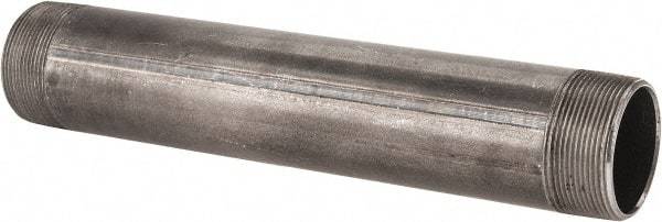 B&K Mueller - Schedule 40, 2" Diam x 12" Long Steel Black Pipe Nipple - Threaded - Benchmark Tooling