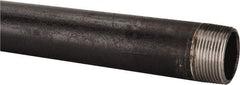 B&K Mueller - Schedule 40, 1-1/4" Diam x 18" Long Steel Black Pipe Nipple - Threaded - Benchmark Tooling