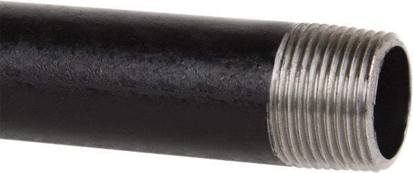 B&K Mueller - Schedule 40, 3/4" Diam x 30" Long Steel Black Pipe Nipple - Threaded - Benchmark Tooling