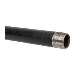 B&K Mueller - Schedule 40, 1" Diam x 30" Long Steel Black Pipe Nipple - Threaded - Benchmark Tooling