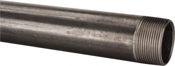 B&K Mueller - Schedule 40, 1-1/2" Diam x 30" Long Steel Black Pipe Nipple - Threaded - Benchmark Tooling