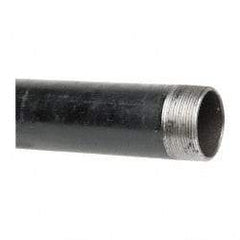 B&K Mueller - Schedule 40, 2" Diam x 48" Long Steel Black Pipe Nipple - Threaded - Benchmark Tooling