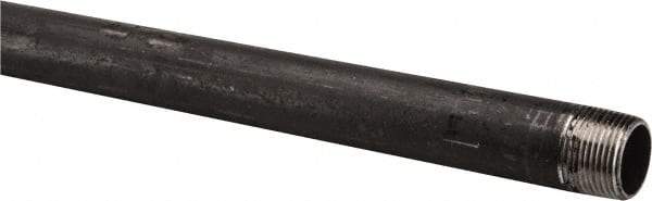 B&K Mueller - Schedule 40, 3/4" Diam x 60" Long Steel Black Pipe Nipple - Threaded - Benchmark Tooling