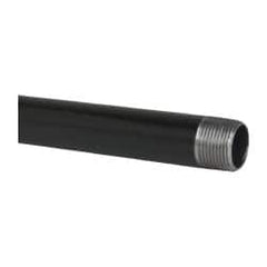 B&K Mueller - Schedule 40, 1" Diam x 60" Long Steel Black Pipe Nipple - Threaded - Benchmark Tooling