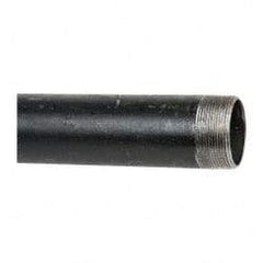 B&K Mueller - Schedule 40, 2" Diam x 60" Long Steel Black Pipe Nipple - Threaded - Benchmark Tooling