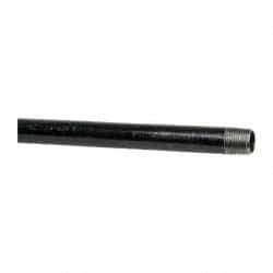 B&K Mueller - Schedule 40, 1/2" Diam x 72" Long Steel Black Pipe Nipple - Threaded - Benchmark Tooling