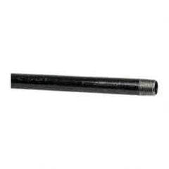 B&K Mueller - Schedule 40, 1/2" Diam x 72" Long Steel Black Pipe Nipple - Threaded - Benchmark Tooling