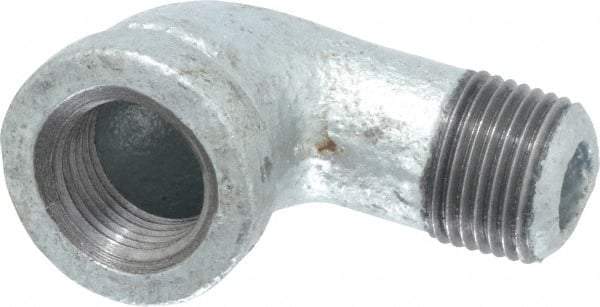 B&K Mueller - Class 150, 3/8" Galvanized Pipe 90° Street Elbow - Threaded, Malleable Iron - Benchmark Tooling