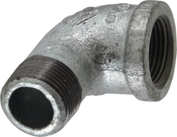 Value Collection - Class 150, 3/4" Galvanized Pipe 90° Street Elbow - Threaded, Malleable Iron - Benchmark Tooling