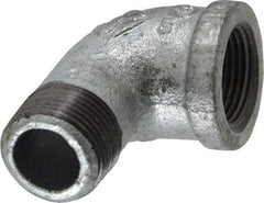 Value Collection - Class 150, 3/4" Galvanized Pipe 90° Street Elbow - Threaded, Malleable Iron - Benchmark Tooling