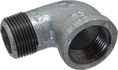 B&K Mueller - Class 150, 1" Galvanized Pipe 90° Street Elbow - Threaded, Malleable Iron - Benchmark Tooling