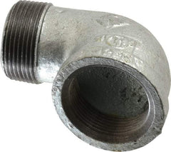 B&K Mueller - Class 150, 1-1/4" Galvanized Pipe 90° Street Elbow - Threaded, Malleable Iron - Benchmark Tooling