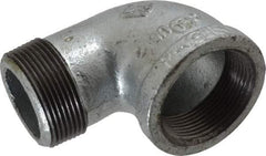Value Collection - Class 150, 1-1/2" Galvanized Pipe 90° Street Elbow - Threaded, Malleable Iron - Benchmark Tooling