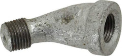 B&K Mueller - Class 150, 1/8" Galvanized Pipe 45° Street Elbow - Threaded, Malleable Iron - Benchmark Tooling