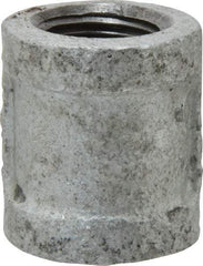 B&K Mueller - Class 150, 3/8" Galvanized Pipe Coupling (Right Hand) - Threaded, Malleable Iron - Benchmark Tooling