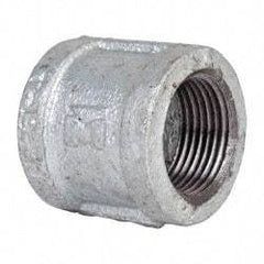 B&K Mueller - Class 150, 1" Galvanized Pipe Coupling (Right Hand) - Threaded, Malleable Iron - Benchmark Tooling