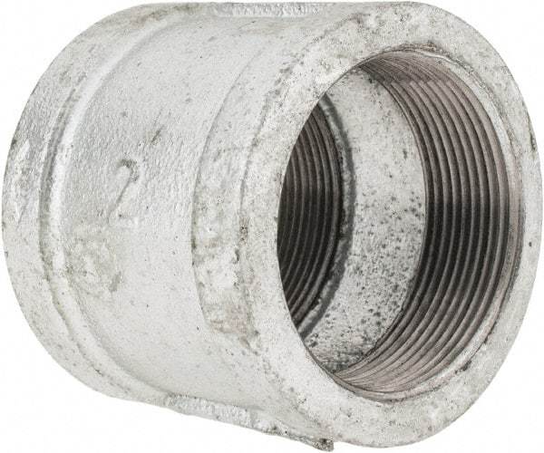 B&K Mueller - Class 150, 2" Galvanized Pipe Coupling (Right Hand) - Threaded, Malleable Iron - Benchmark Tooling