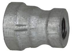 B&K Mueller - Class 150, 1/4 x 1/8" Galvanized Pipe Reducing Coupling - Threaded, Malleable Iron - Benchmark Tooling