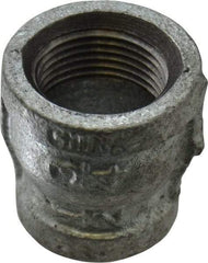 B&K Mueller - Class 150, 3/4 x 1/2" Galvanized Pipe Reducing Coupling - Threaded, Malleable Iron - Benchmark Tooling