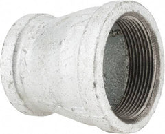 B&K Mueller - Class 150, 2 x 1-1/2" Galvanized Pipe Reducing Coupling - Threaded, Malleable Iron - Benchmark Tooling
