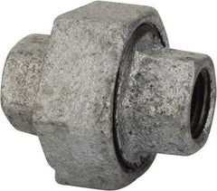 B&K Mueller - Class 150, 1/8" Galvanized Pipe Union - Threaded, Malleable Iron - Benchmark Tooling