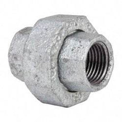 Value Collection - Class 150, 1/2" Galvanized Pipe Union - Threaded, Malleable Iron - Benchmark Tooling