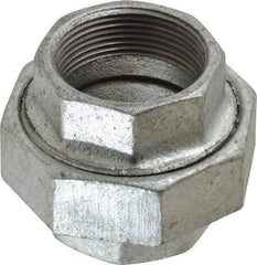 Value Collection - Class 150, 1-1/2" Galvanized Pipe Union - Threaded, Malleable Iron - Benchmark Tooling