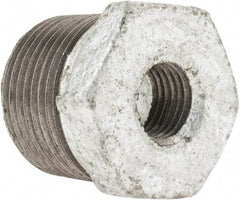 B&K Mueller - Class 150, 3/4 x 1/4" Galvanized Pipe Hex Bushing - Threaded, Malleable Iron - Benchmark Tooling