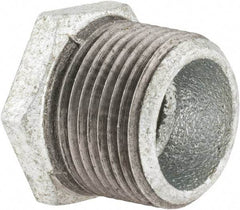 Value Collection - Class 150, 1 x 1/2" Galvanized Pipe Hex Bushing - Threaded, Malleable Iron - Benchmark Tooling