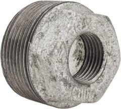B&K Mueller - Class 150, 1-1/4 x 1/2" Galvanized Pipe Hex Bushing - Threaded, Malleable Iron - Benchmark Tooling