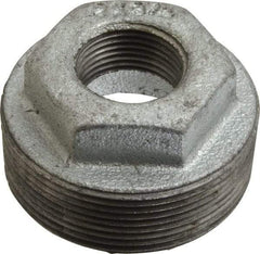 B&K Mueller - Class 150, 2 x 3/4" Galvanized Pipe Hex Bushing - Threaded, Malleable Iron - Benchmark Tooling