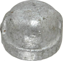 B&K Mueller - Class 150, 1/2" Galvanized Pipe End Cap - Threaded, Malleable Iron - Benchmark Tooling