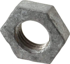 B&K Mueller - Class 150, 1/4" Galvanized Pipe Hex Locknut - Threaded, Malleable Iron - Benchmark Tooling